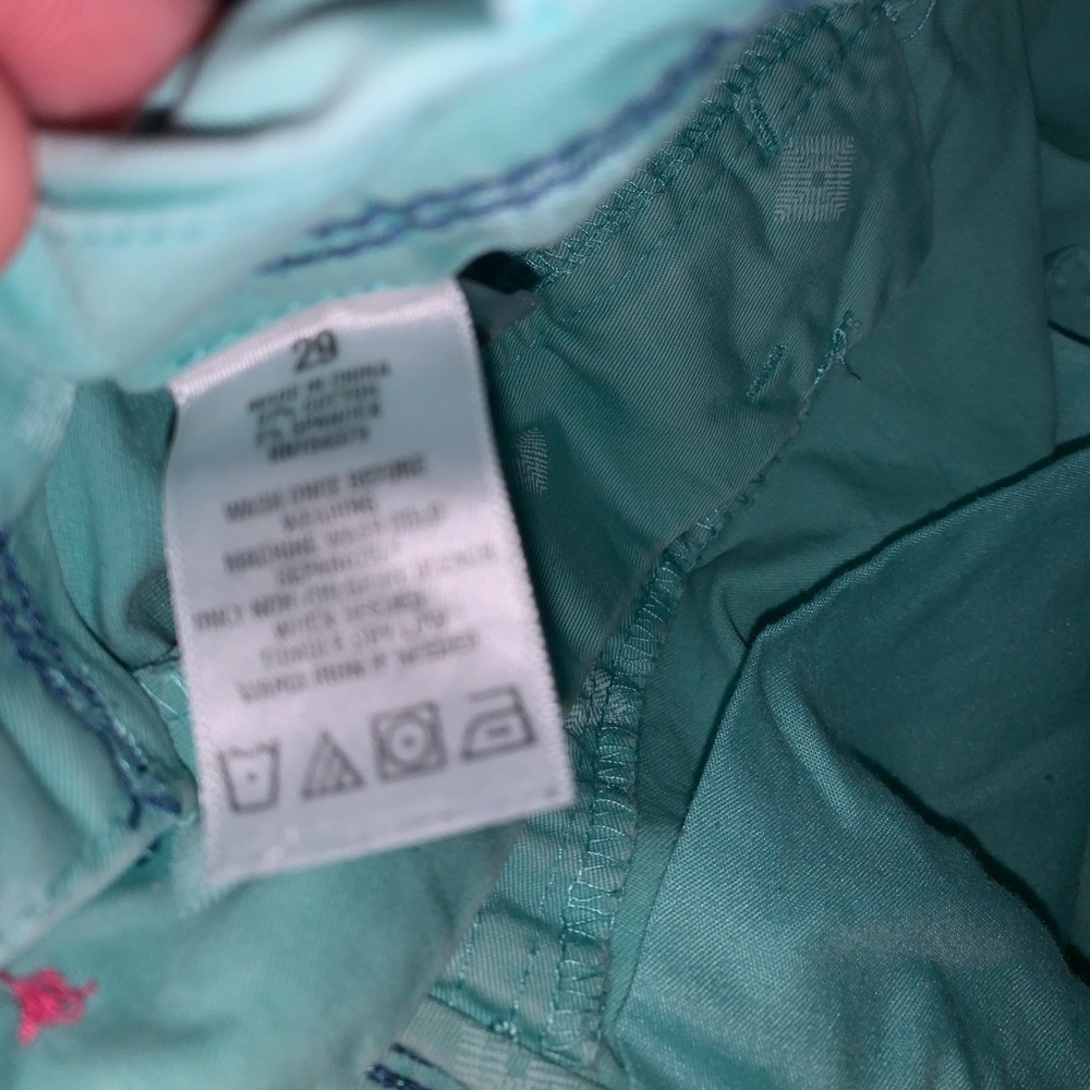 Aeropostale Light Green & White Shorts size W 29 - Picture 6 of 7